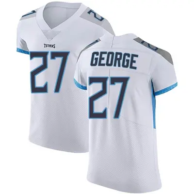 Men's Elite Eddie George Tennessee Titans White Vapor Untouchable Jersey