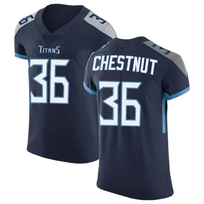 Men's Elite Julius Chestnut Tennessee Titans Navy Vapor Untouchable Jersey