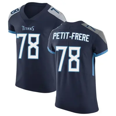 Men's Elite Nicholas Petit-Frere Tennessee Titans Navy Vapor Untouchable Jersey