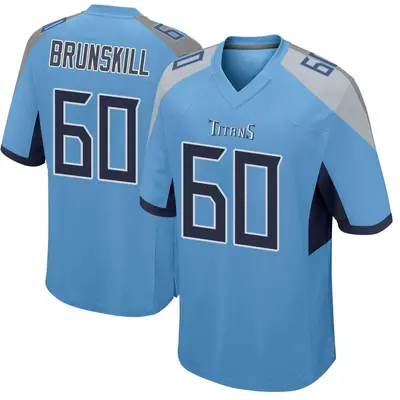 Men's Game Daniel Brunskill Tennessee Titans Light Blue Jersey