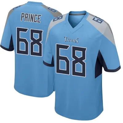 Men's Game Isaiah Prince Tennessee Titans Light Blue Jersey