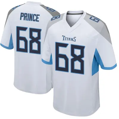 Men's Game Isaiah Prince Tennessee Titans White Jersey