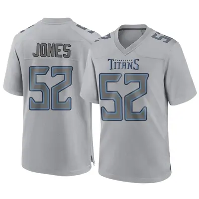 Men's Game Joe Jones Tennessee Titans Gray Atmosphere Fashion Jersey