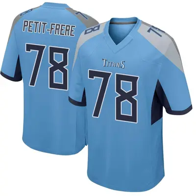 Men's Game Nicholas Petit-Frere Tennessee Titans Light Blue Jersey