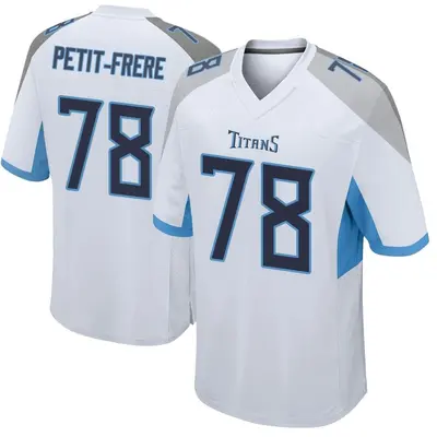 Men's Game Nicholas Petit-Frere Tennessee Titans White Jersey