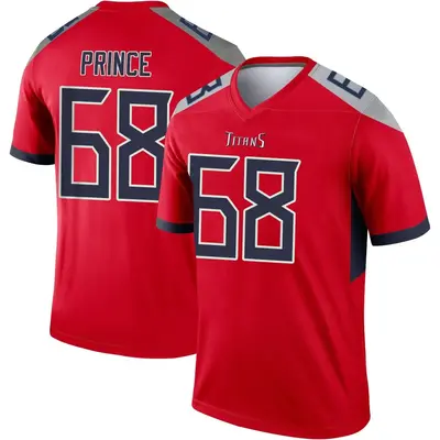 Men's Legend Isaiah Prince Tennessee Titans Red Inverted Jersey