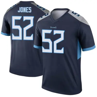 Men's Legend Joe Jones Tennessee Titans Navy Jersey