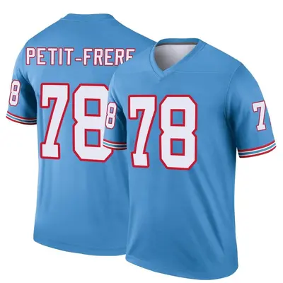 Men's Legend Nicholas Petit-Frere Tennessee Titans Light Blue Oilers Throwback Jersey