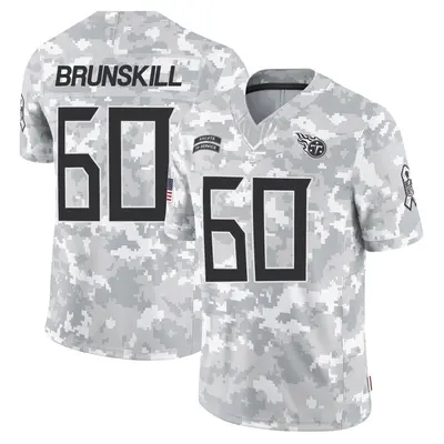 Men's Limited Daniel Brunskill Tennessee Titans Arctic Camo 2024 Salute to Service Jersey