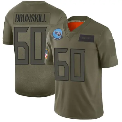 Men's Limited Daniel Brunskill Tennessee Titans Camo 2019 Salute to Service Jersey