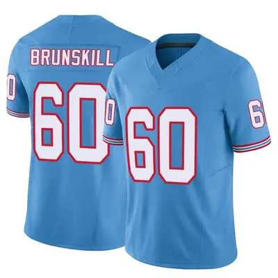 Men's Limited Daniel Brunskill Tennessee Titans Light Blue Vapor F.U.S.E. Jersey