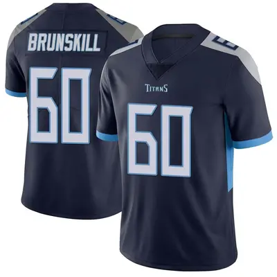 Men's Limited Daniel Brunskill Tennessee Titans Navy Vapor Untouchable Jersey