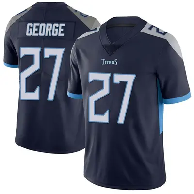 Men's Limited Eddie George Tennessee Titans Navy Vapor Untouchable Jersey