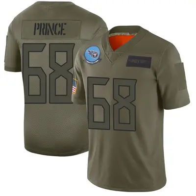 Men's Limited Isaiah Prince Tennessee Titans Camo 2019 Salute to Service Jersey