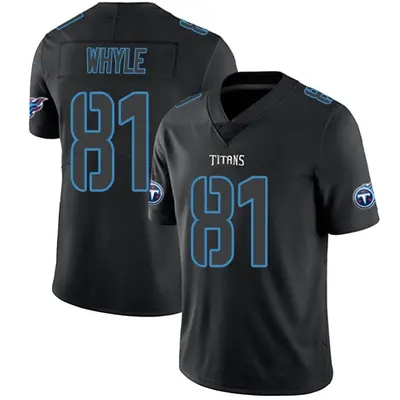 Men's Limited Josh Whyle Tennessee Titans Black Impact Jersey