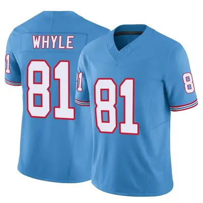 Men's Limited Josh Whyle Tennessee Titans Light Blue Vapor F.U.S.E. Jersey