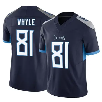 Men's Limited Josh Whyle Tennessee Titans Navy Vapor F.U.S.E. Jersey