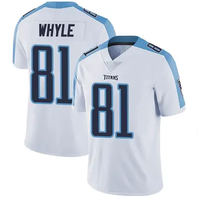 Men's Limited Josh Whyle Tennessee Titans White Vapor Untouchable Jersey