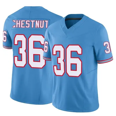 Men's Limited Julius Chestnut Tennessee Titans Light Blue Vapor F.U.S.E. Jersey