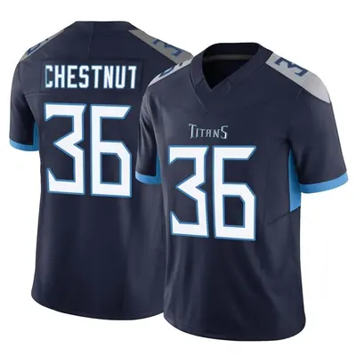 Men's Limited Julius Chestnut Tennessee Titans Navy Vapor F.U.S.E. Jersey