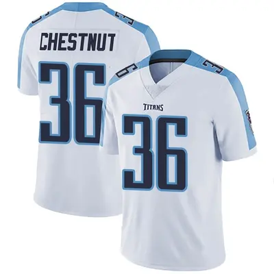 Men's Limited Julius Chestnut Tennessee Titans White Vapor Untouchable Jersey