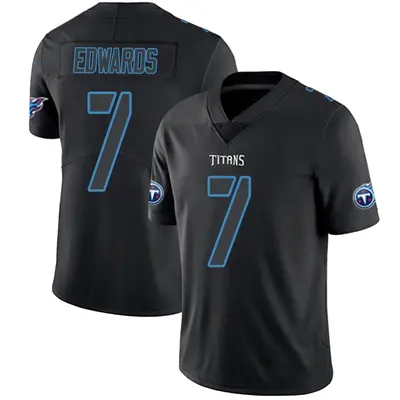 Men's Limited Mike Edwards Tennessee Titans Black Impact Jersey