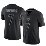 Men's Limited Mike Edwards Tennessee Titans Black Reflective Jersey