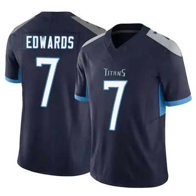 Men's Limited Mike Edwards Tennessee Titans Navy Vapor F.U.S.E. Jersey