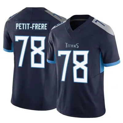 Men's Limited Nicholas Petit-Frere Tennessee Titans Navy Vapor F.U.S.E. Jersey