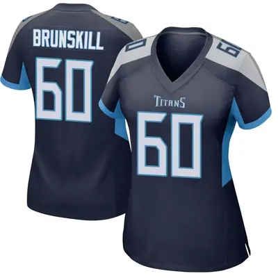 Women's Game Daniel Brunskill Tennessee Titans Navy Jersey