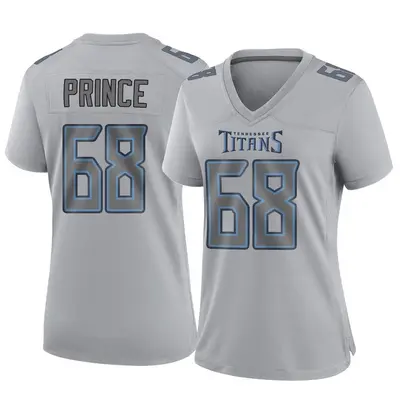 Women's Game Isaiah Prince Tennessee Titans Gray Atmosphere Fashion Jersey