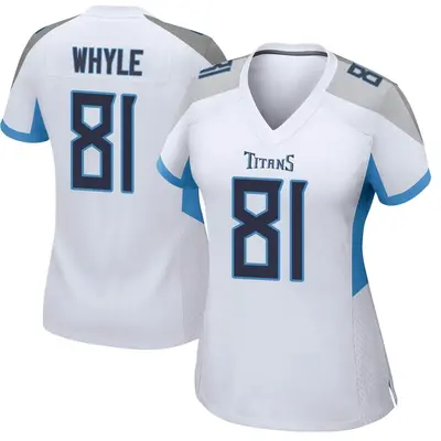 Women's Game Josh Whyle Tennessee Titans White Jersey