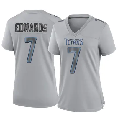 Women's Game Mike Edwards Tennessee Titans Gray Atmosphere Fashion Jersey