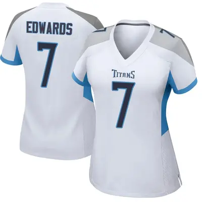 Women's Game Mike Edwards Tennessee Titans White Jersey