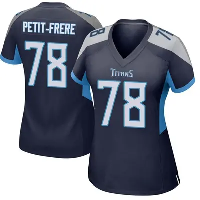 Women's Game Nicholas Petit-Frere Tennessee Titans Navy Jersey