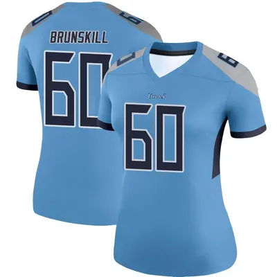 Women's Legend Daniel Brunskill Tennessee Titans Light Blue Jersey