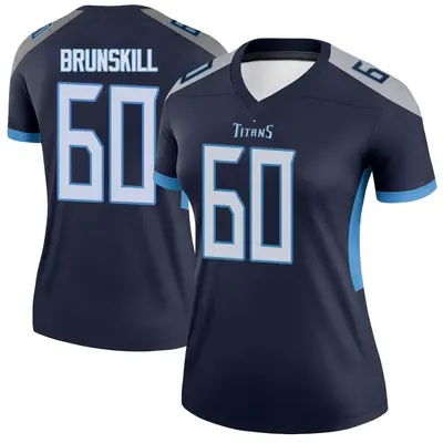 Women's Legend Daniel Brunskill Tennessee Titans Navy Jersey