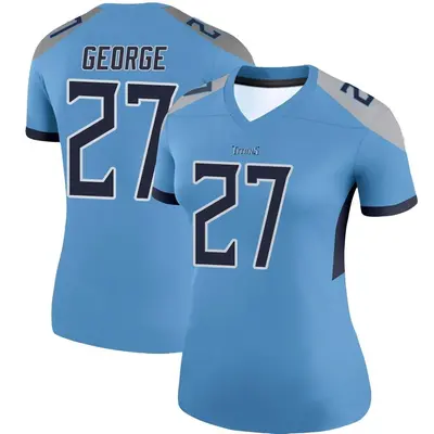 Women's Legend Eddie George Tennessee Titans Light Blue Jersey