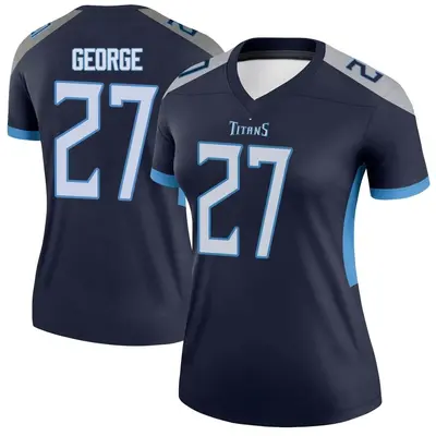 Women's Legend Eddie George Tennessee Titans Navy Jersey