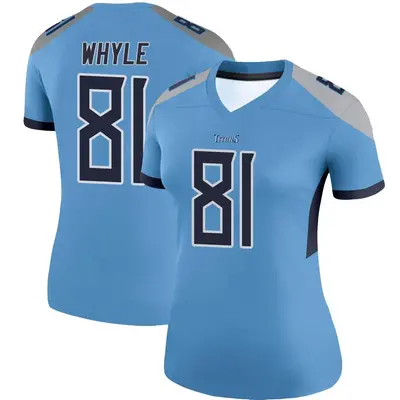 Women's Legend Josh Whyle Tennessee Titans Light Blue Jersey