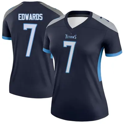 Women's Legend Mike Edwards Tennessee Titans Navy Jersey