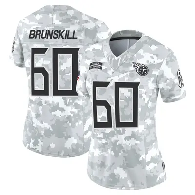 Women's Limited Daniel Brunskill Tennessee Titans Arctic Camo 2024 Salute to Service Jersey