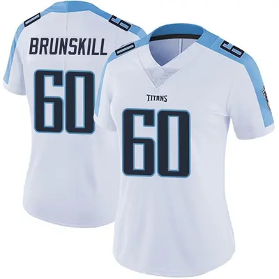 Women's Limited Daniel Brunskill Tennessee Titans White Vapor Untouchable Jersey