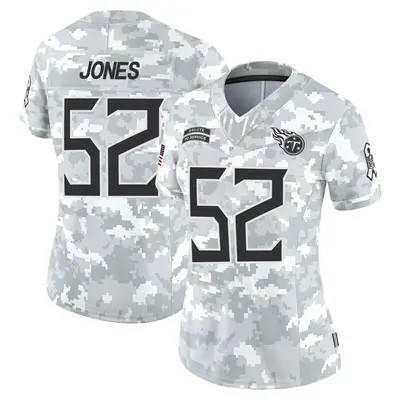 Women's Limited Joe Jones Tennessee Titans Arctic Camo 2024 Salute to Service Jersey