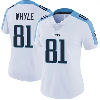 Women's Limited Josh Whyle Tennessee Titans White Vapor Untouchable Jersey