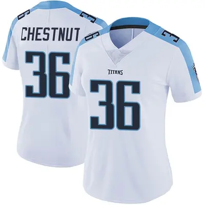 Women's Limited Julius Chestnut Tennessee Titans White Vapor Untouchable Jersey