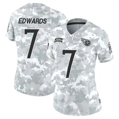 Women's Limited Mike Edwards Tennessee Titans Arctic Camo 2024 Salute to Service Jersey