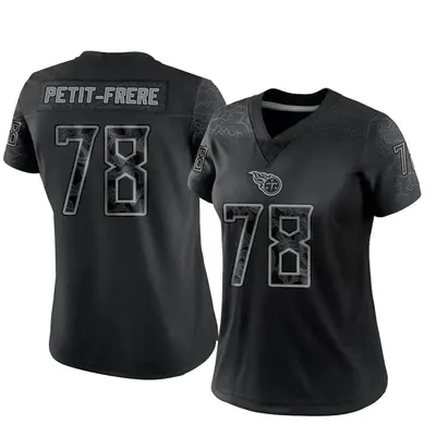 Women's Limited Nicholas Petit-Frere Tennessee Titans Black Reflective Jersey