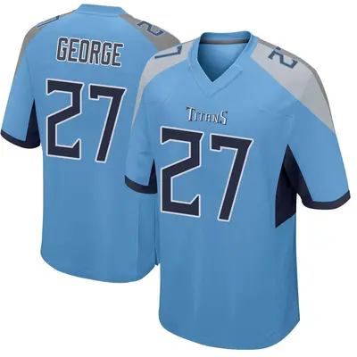 Youth Game Eddie George Tennessee Titans Light Blue Jersey