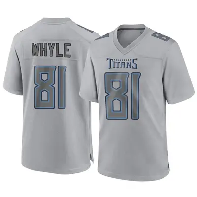 Youth Game Josh Whyle Tennessee Titans Gray Atmosphere Fashion Jersey